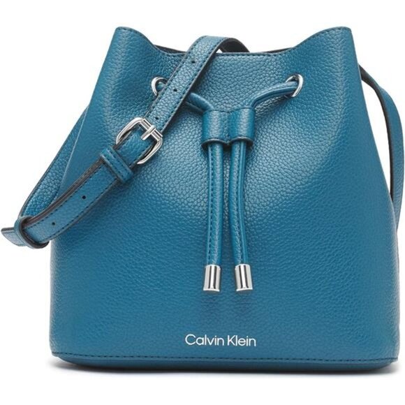 Handbags - Novelty Mini Bucket Crossbody - Aegean Blue